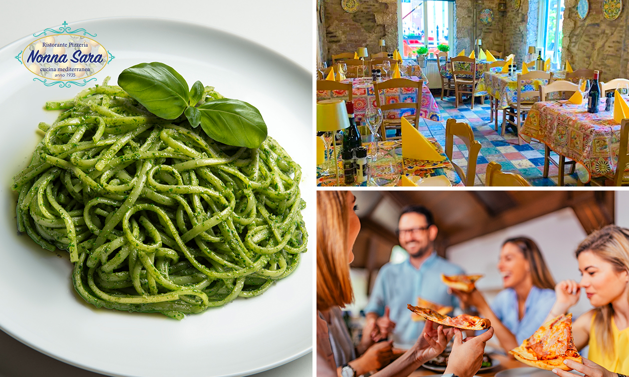 Italiaans 3-gangendiner bij Ristorante Pizzeria Nonna Sara