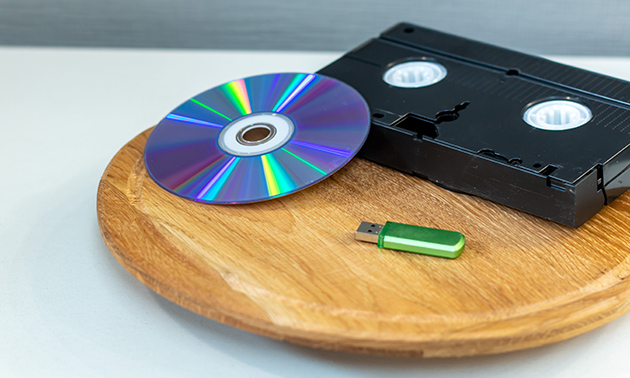 Video of cassette omzetten naar DVD of USB-stick