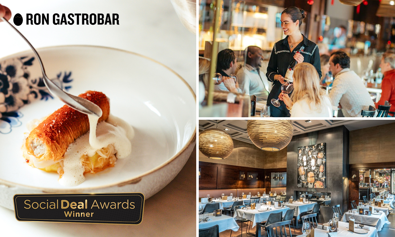 3-gangenlunch à la carte + friet + salade bij Michelinster-restaurant Ron Gastrobar