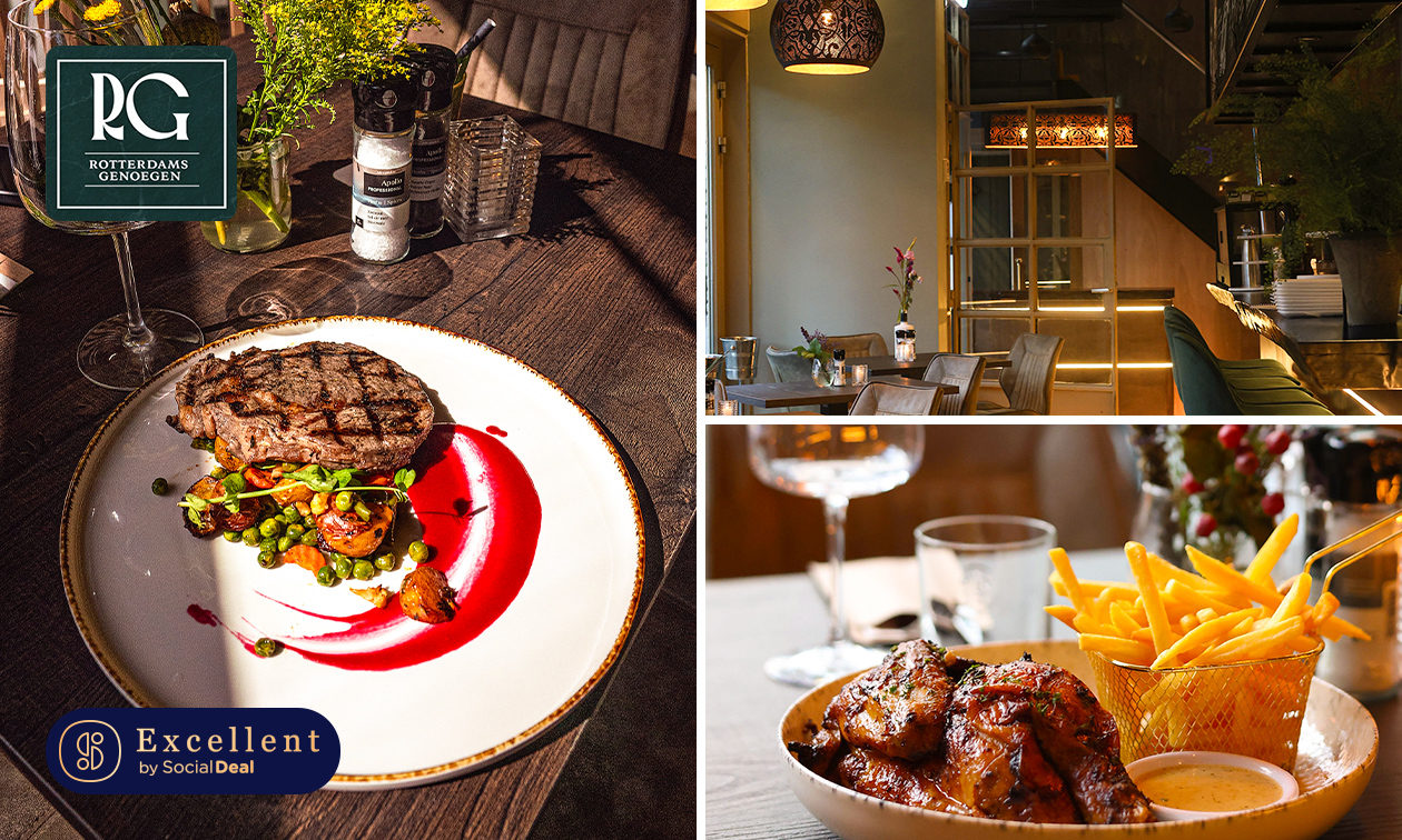 3-gangen diner á la carte in hartje Rotterdam