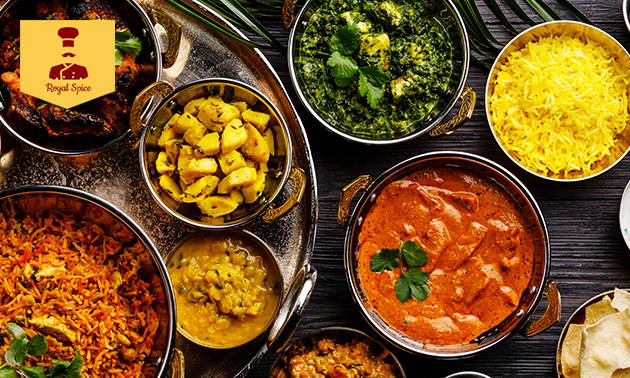 Thuisbezorgd: Indiase maaltijd naar keuze + drankje