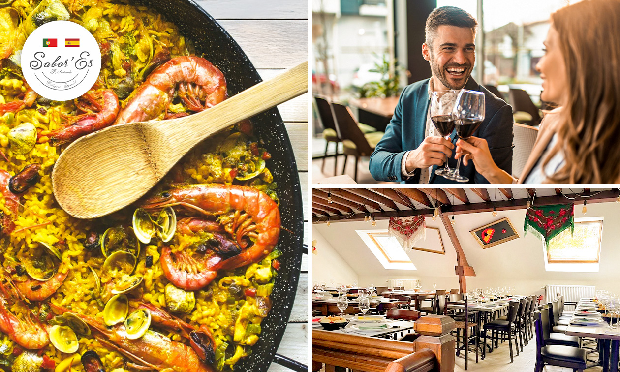 2-gangen paelladiner of 3-gangen tapasdiner bij Sabor'Es