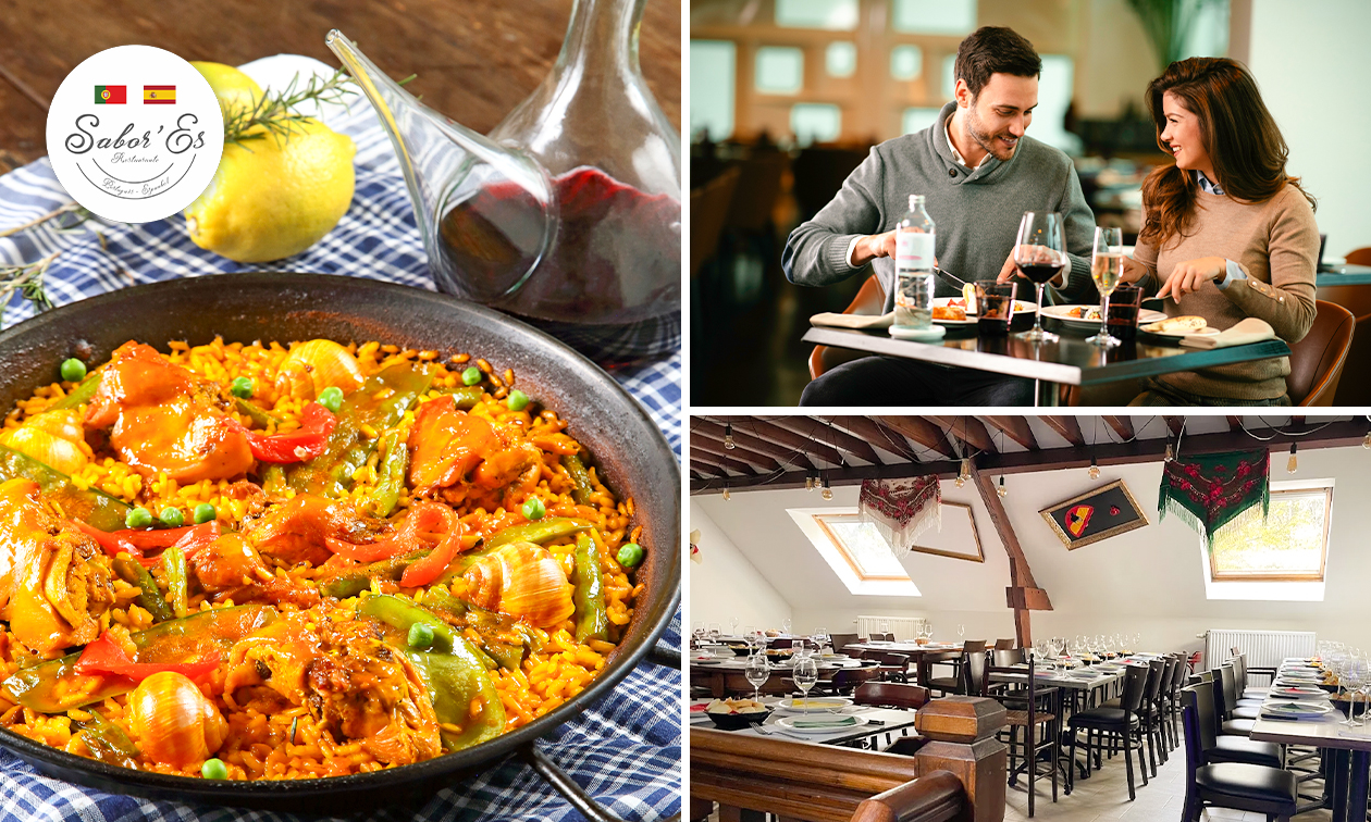 Menu paella en 2 services au choix ou menu tapas en 4 services au choix