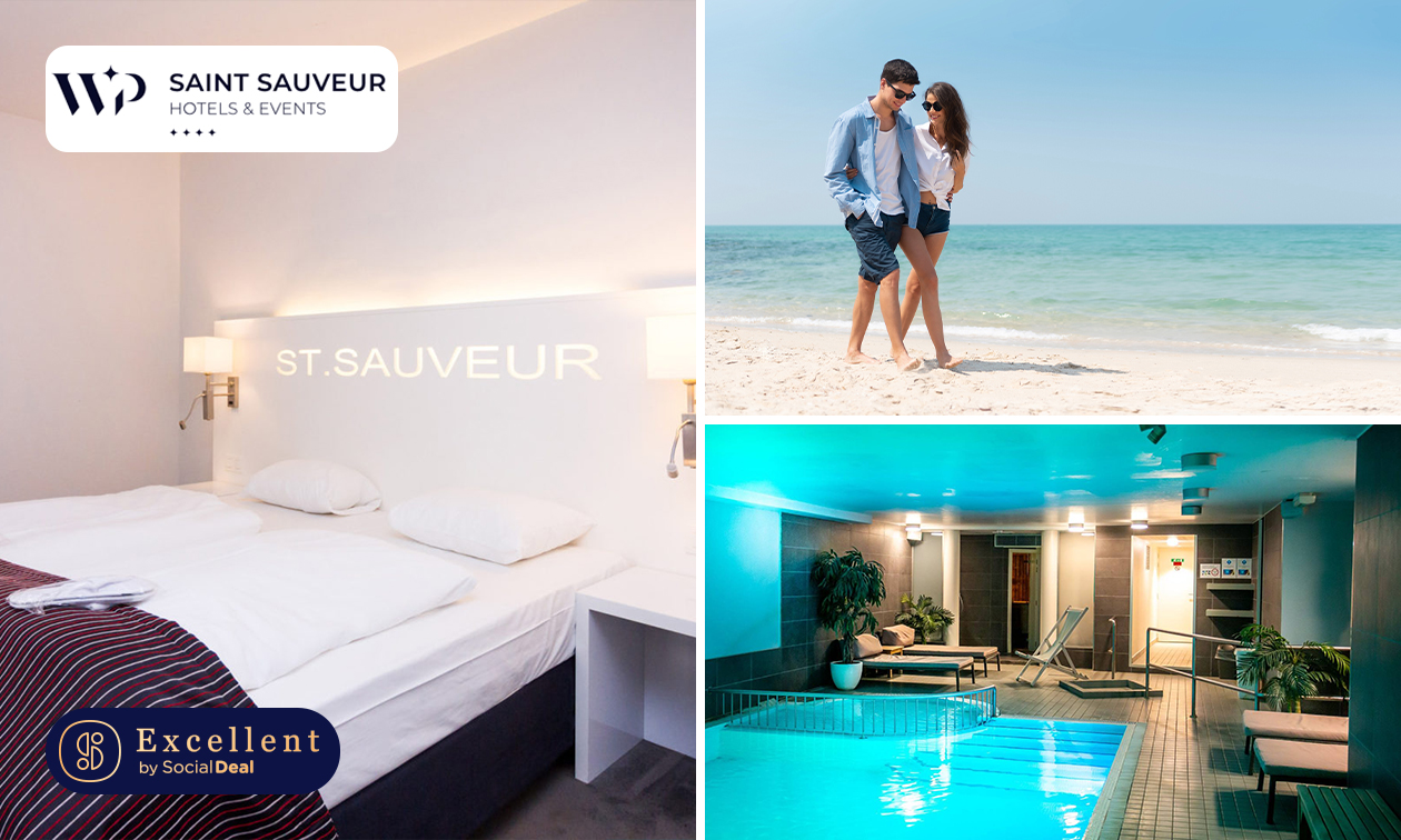 Overnachting voor 2 + ontbijt in hartje Blankenberge