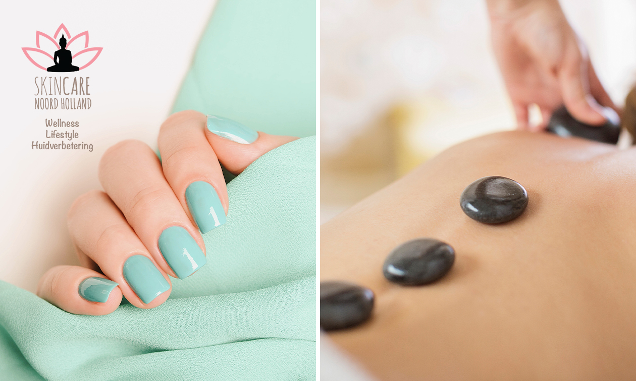 Manicurebehandeling (60 min) of hotstonemassage naar keuze (45 of 70 min)