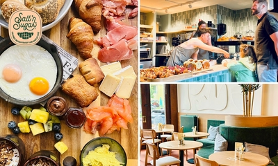 Ontbijtplank + warme drank + glaasje jus d'orange bij Salt 'n Sugar in het Antwerpse Eilandje