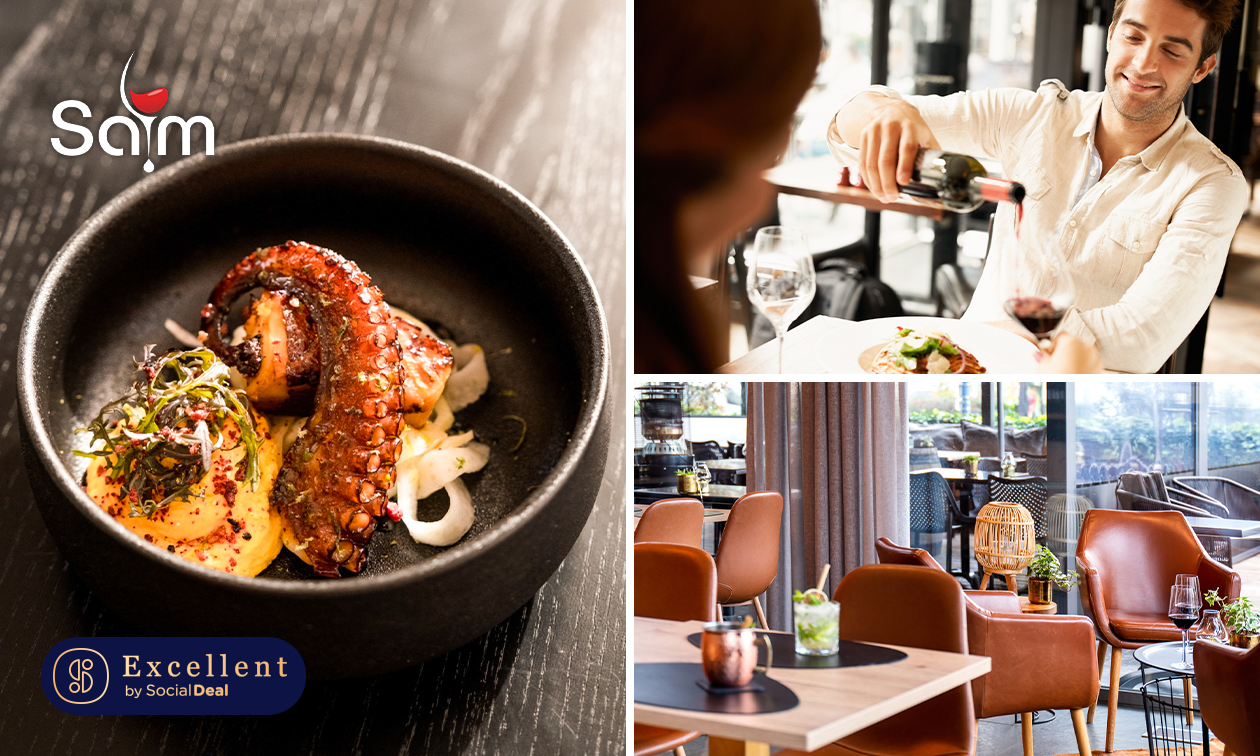 Luxe shared dining met 6, 8 of 10 gerechten + amuse bij Sam: Wijn & Gastrobar
