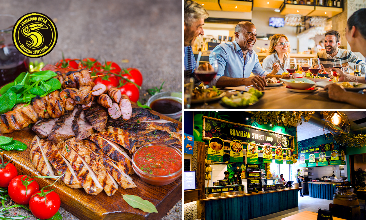 Mixed grill + friet bij Foodhall in hartje Breda