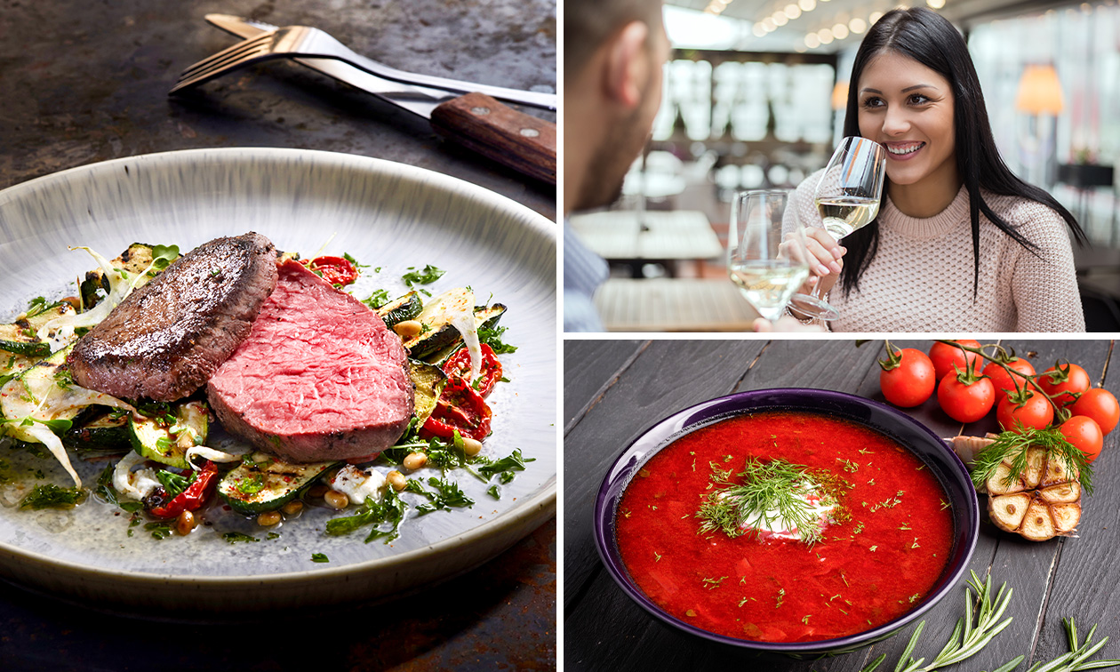 3-gangendiner bij San Abram in hartje Amsterdam