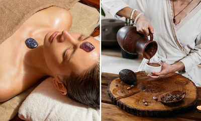 Edelsteenmassage (45 min) of massage met cacao-meditatie (75 min)