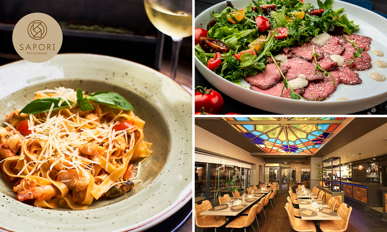 2- of 3-gangen keuzelunch of -diner bij Sapori Bredene