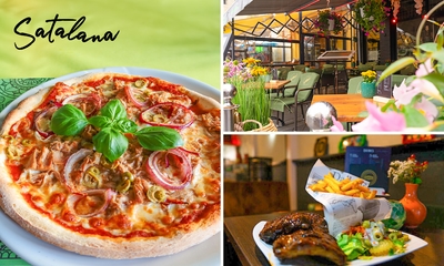 Hamburgermenu, 2-gangen pizzadiner of luxe 3-gangendiner bij Satalana