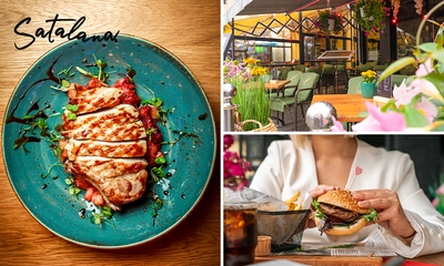 Hamburgermenu, 2-gangen pizzadiner of luxe 3-gangendiner bij Satalana