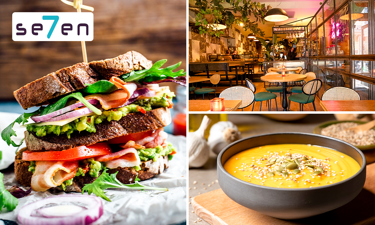 Clubsandwich + soep bij Se7en in hartje Utrecht