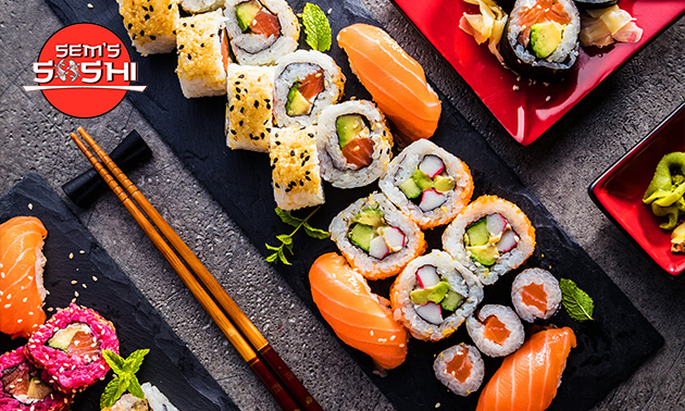 Thuisbezorgd of afhalen: sushi (32, 60 of 80 stuks) 
