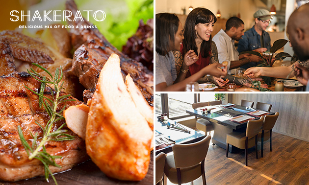Mixed grill + friet + salade bij Shakerato