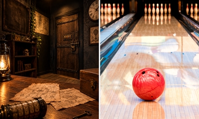 Bowling inkl. Schuhverleih (2 Stunden) oder Escape Room (1 Stunde) für bis zu 6 Personen