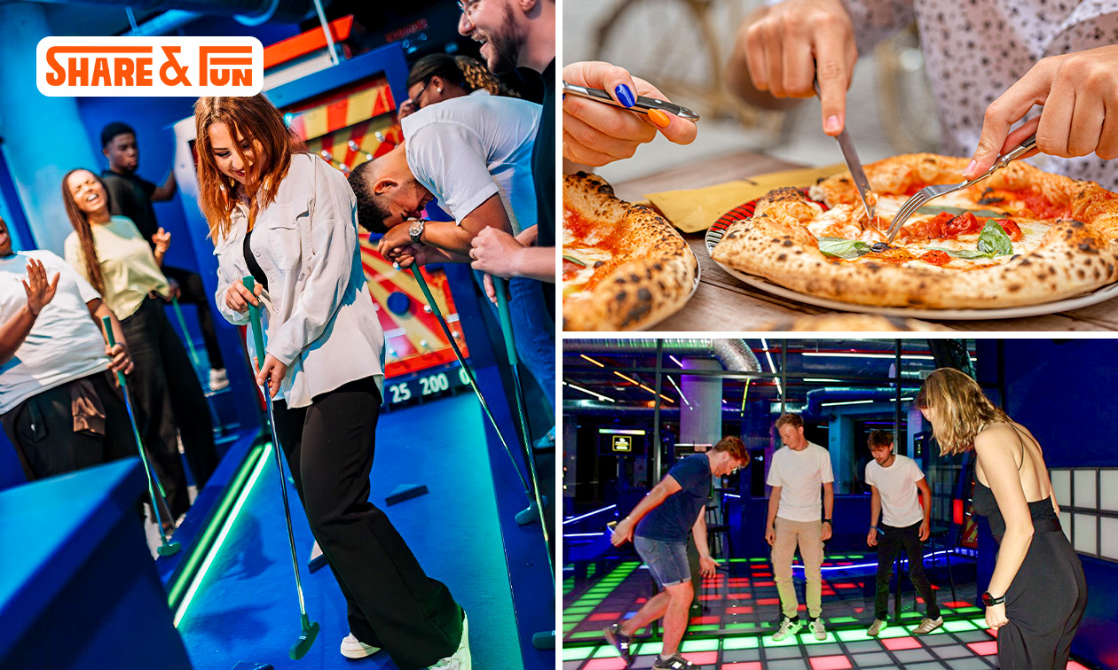 Activité(s) ludique au choix + évtl. bagel ou pizza ou cocktail à Bruxelles