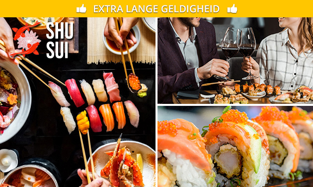 All-You-Can-Eat sushi (2,5 uur) bij ShuSui