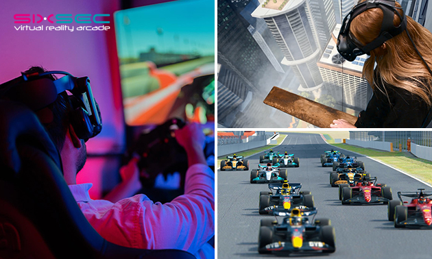 VR F1-racen + VR-games + drankje voor 4 personen