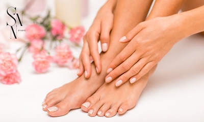 Pedicurebehandeling of manicurebehandeling + nieuwe set gelnagels