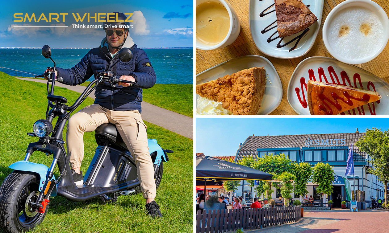Huur e-chopper (4 uur) + koffie of thee + gebak bij Smart Wheelz in Zeeland