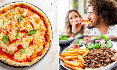 Pizza of vleesschotel naar keuze + frisdrank