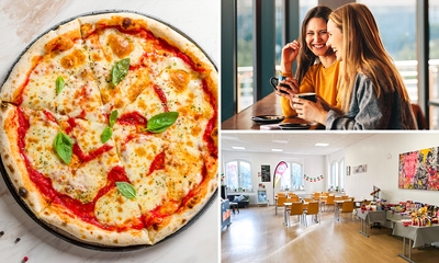 2 Pizzen nach Wahl oder 1 Panuozzo + Kaffee nach Wahl