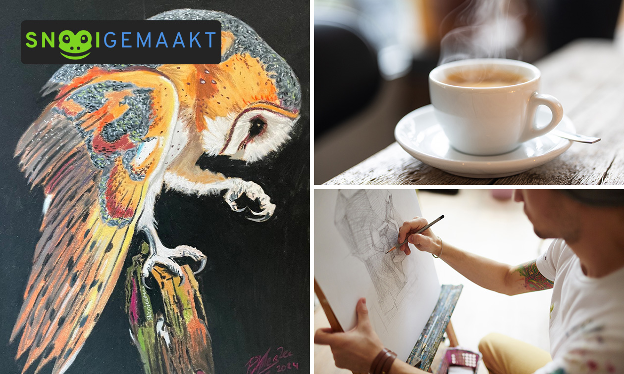 Workshop tekenen met pastelpotloden (2 uur) + koffie/thee met wat lekkers
