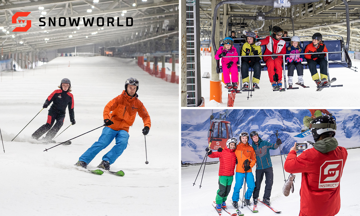 Ski ou snowboard (4 heures) à SnowWorld