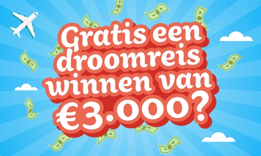 Gratis kans op een droomreis t.w.v. €3.000