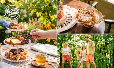 Wandelarrangement of high tea