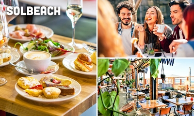 2- of 3-gangen keuzediner aan zee bij Solbeach in Scheveningen