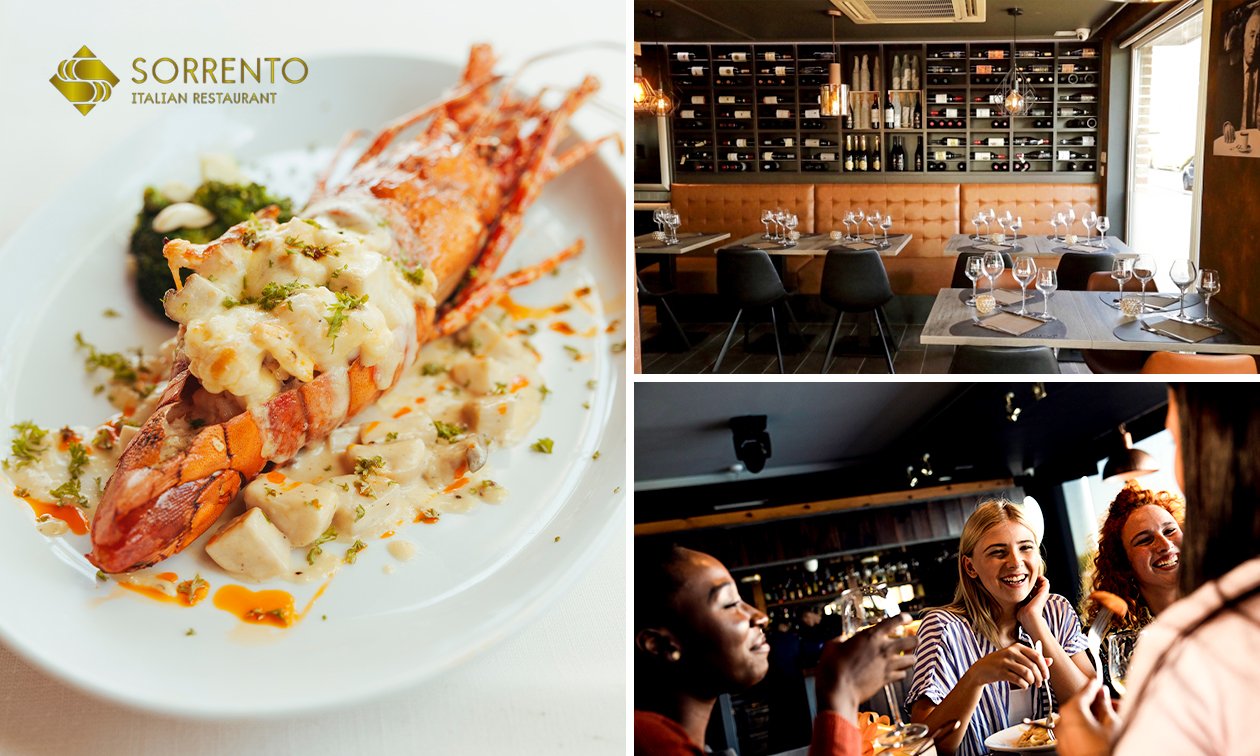 4-gangen kreeftdiner bij Sorrento 2
