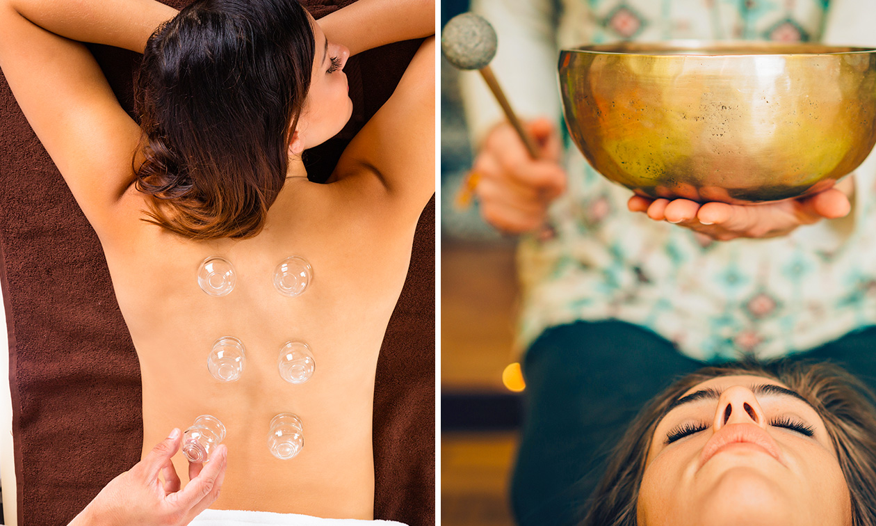 Cupping- of klankschalenmassage (60 of 90 min)