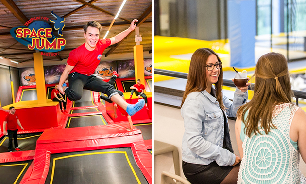 1 uur trampolinespringen bij Space Jump