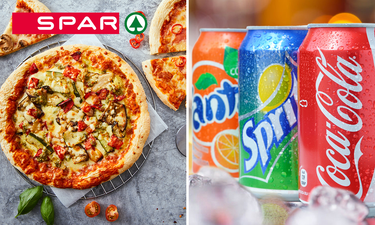 Pizza of salade + drankje naar keuze bij SPAR