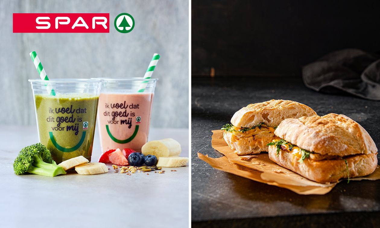 Warm broodje + smoothie voor afhaal bij SPAR City Zutphen