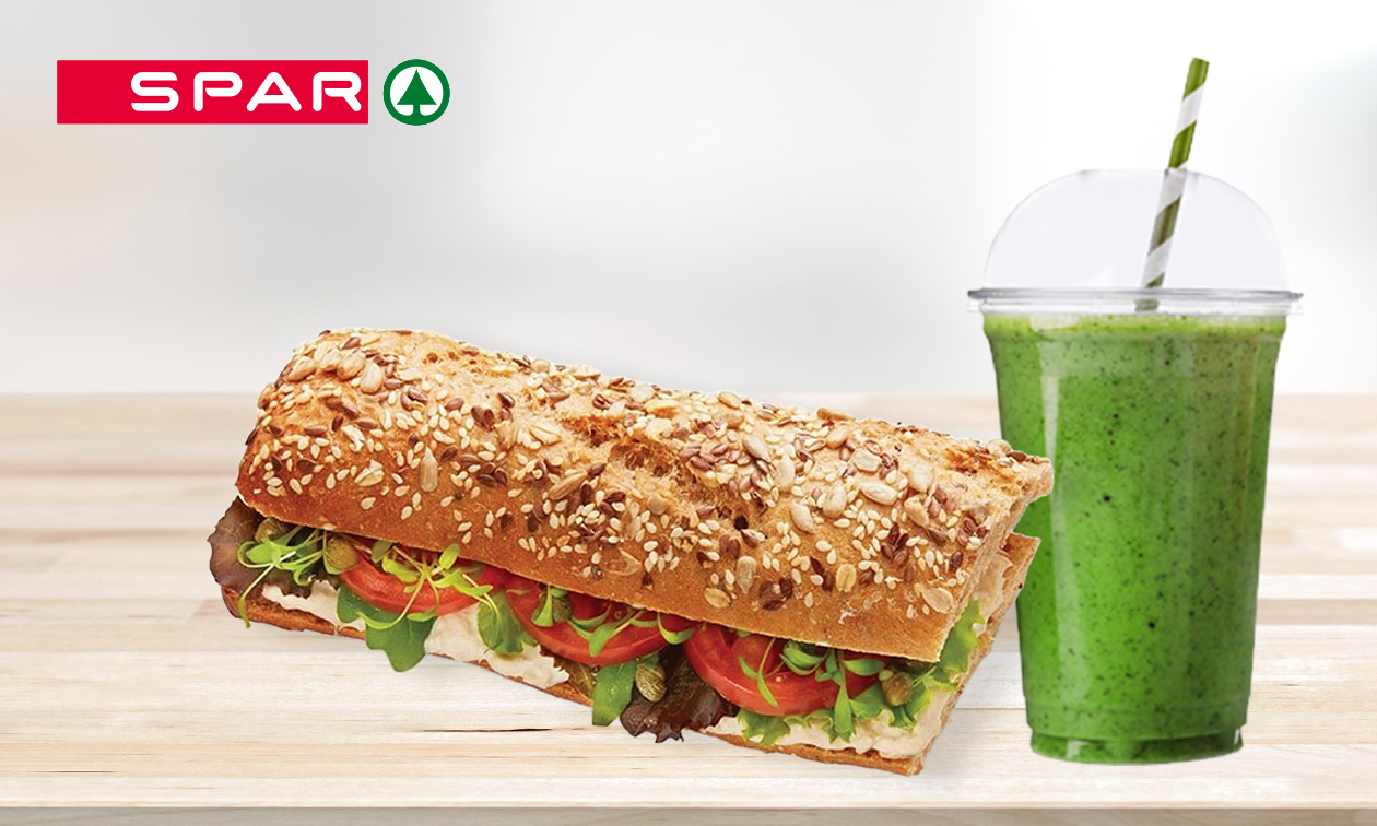Broodje naar keuze + sapje of smoothie bij SPAR