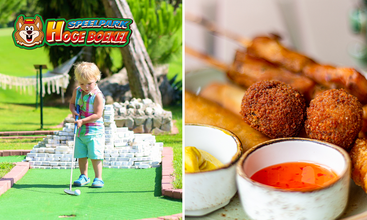 Minigolf + bittergarnituur bij Speelpark Hoge Boekel