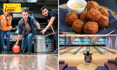 1 of 1,5 uur bowlen + bitterballen (2-6 personen) bij Sportcentrum Leek