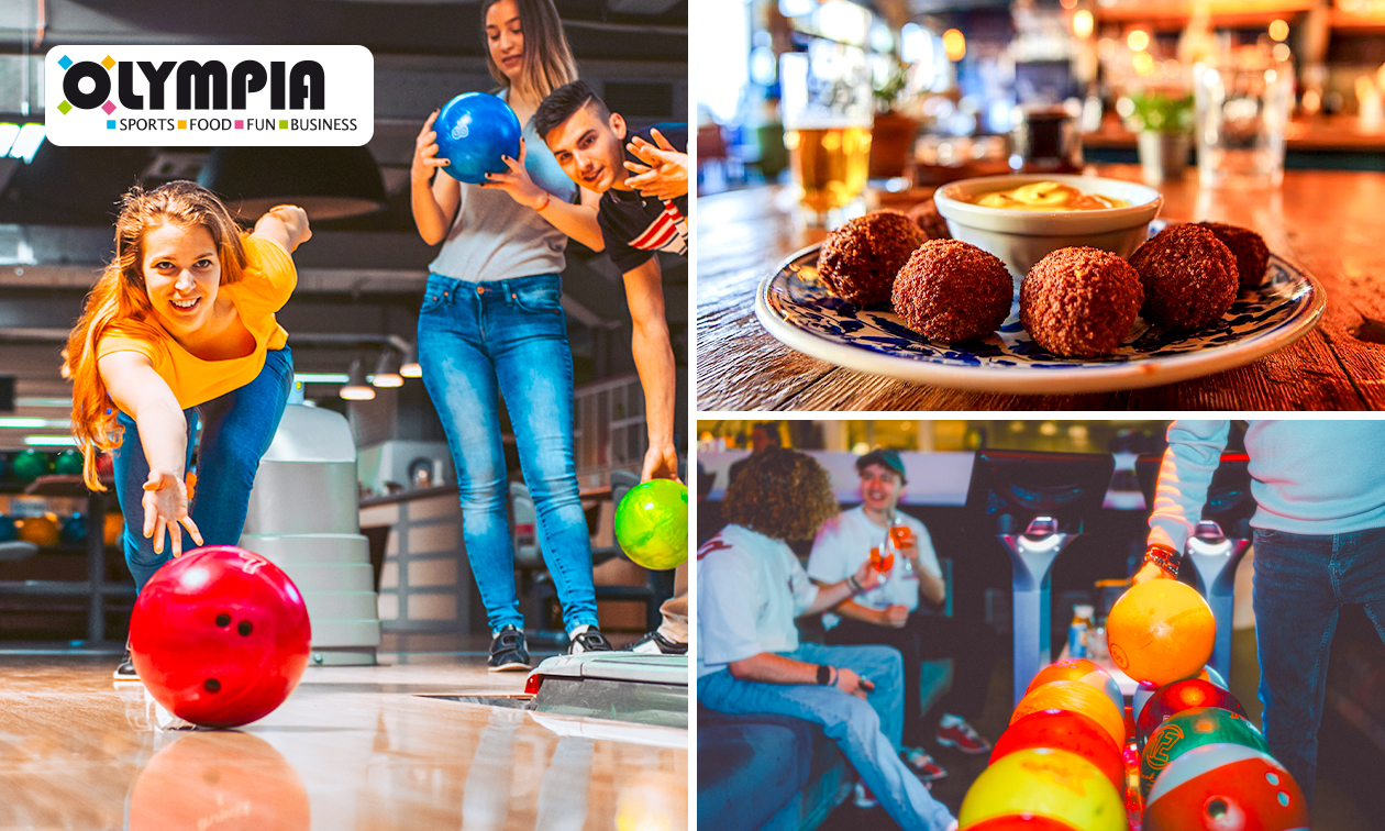 2 uur bowlen + partysnacks voor 4, 6 of 8 personen