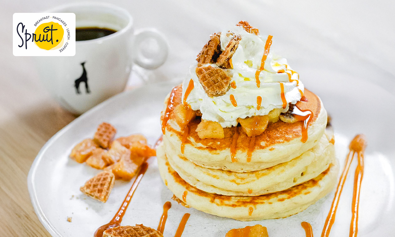 Pancake naar keuze bij Spruit.