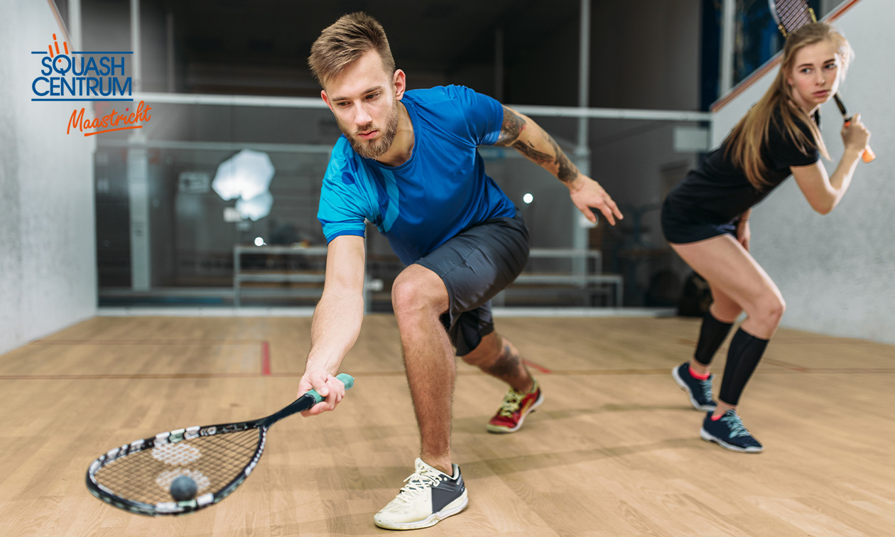 1, 3 of 5 keer squashen (45 min) + rackethuur in hartje Maastricht