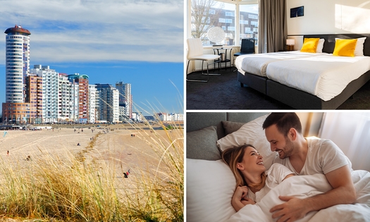 Overnachting voor 1 of 2 + ontbijt + late check-out in hartje Vlissingen