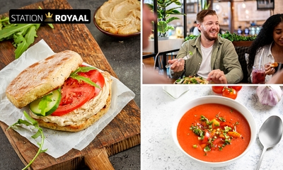 2-gangen keuzelunch of high tea (1,5 uur) bij Station Royaal