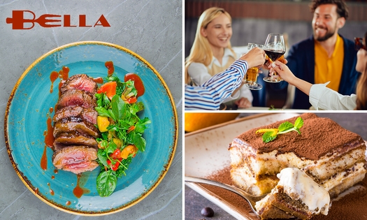 3-gangen keuzediner bij Steakhouse Bella