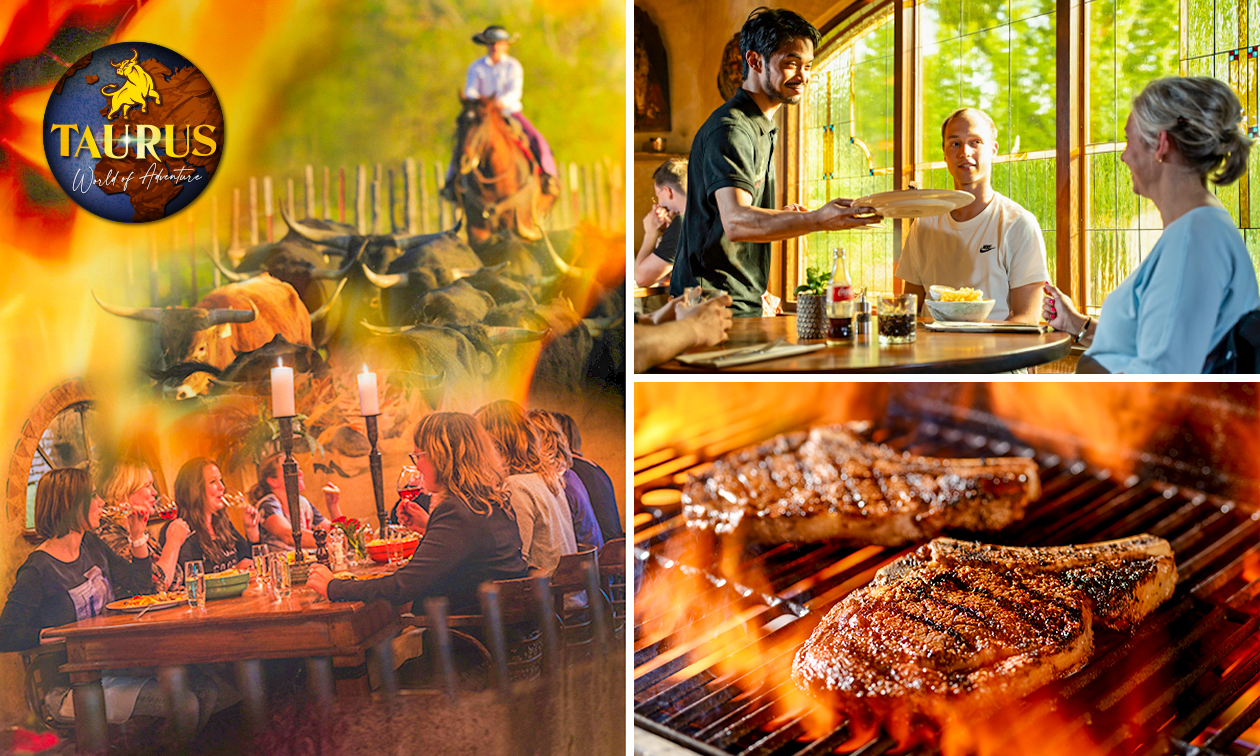 3-gangen keuzediner bij Steakhouse Taurus