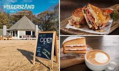 Gebak + drankje of lunch + drankje aan het strand