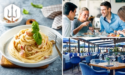 Pizza of pasta naar keuze of 2-gangenlunch of-diner aan het strand van Scheveningen